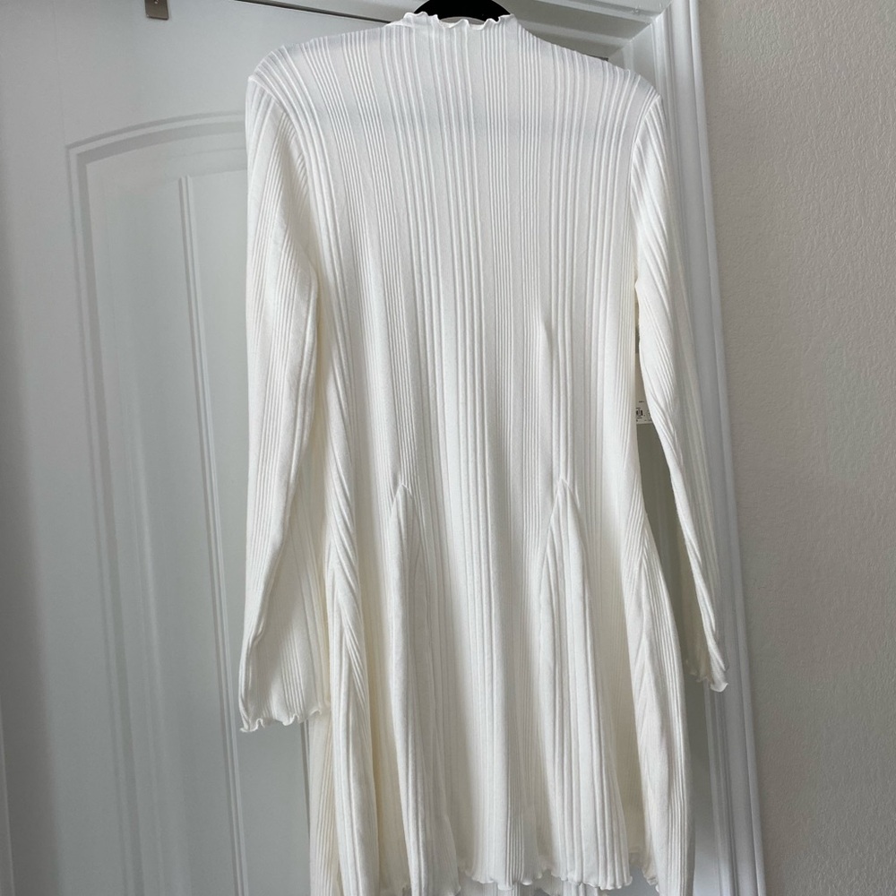 White butter soft high neck sweater dress